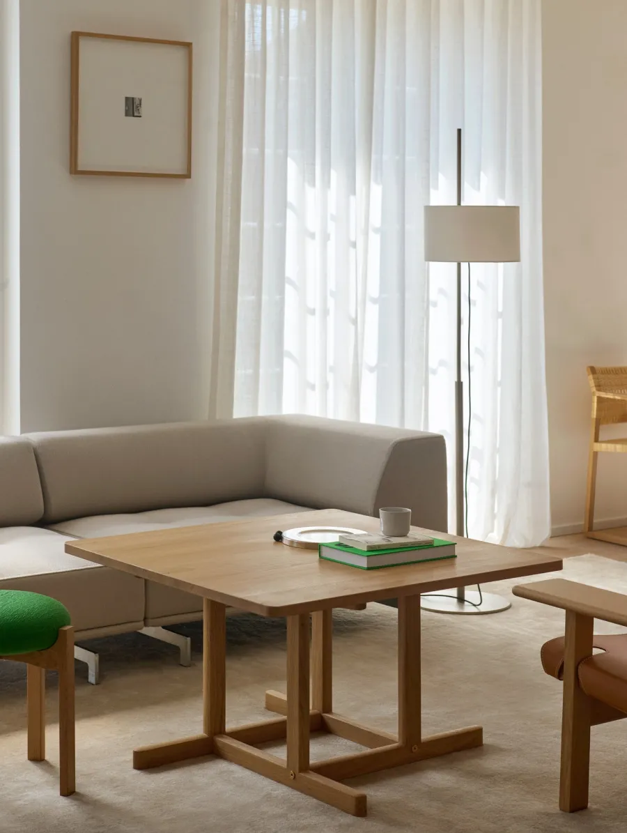 BM80 Shaker sofabord, firkantet af Børge Mogensen<Fredericia Furniture Discount