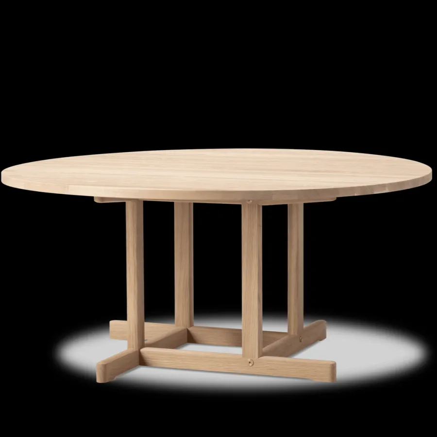 BM80 Shaker sofabord, rundt af Børge Mogensen<Fredericia Furniture Clearance