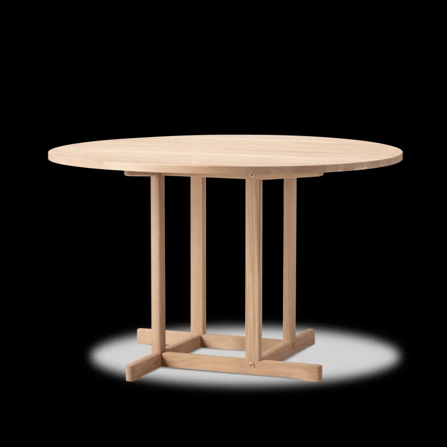 BM80 Shaker spisebord, rundt af Børge Mogensen<Fredericia Furniture