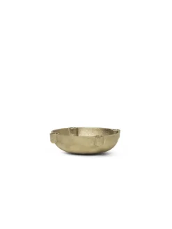 Bowl Candle Holder Brass, Small fra<Ferm Living Online