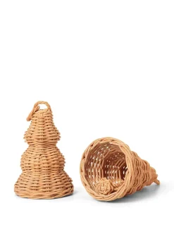 Braided Bell Baubles, sæt á 2 stk. fra<Ferm Living Online