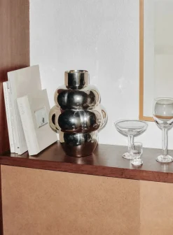 Bubble Glass Champagne Coupe, plain top fra<Louise Roe Discount