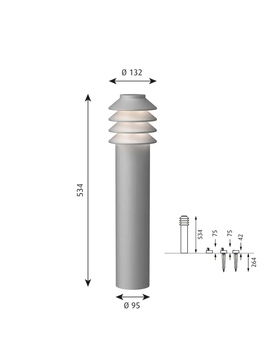 Bysted Garden Aluminium, Høj fra<Louis Poulsen