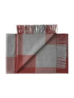 Caracas Plaid, beetroot fra<Silkeborg Uldspinderi Outlet