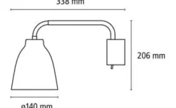 Caravaggio Read væglampe fra<Fritz Hansen Hot