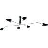 Ceiling Lamp w/6 Rotating Arms af Serge Mouille<Editions Serge Mouille Hot