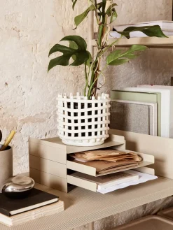 Ceramic Basket, large fra<Ferm Living Clearance
