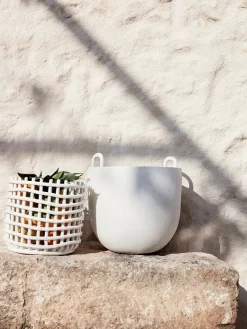 Ceramic Basket, large fra<Ferm Living Clearance