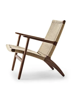 CH25 Loungestol, eg hvidolie af Hans J. Wegner<Carl Hansen & Søn New