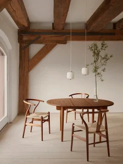 CH338 Spisebord, Teak Mix Special Edition inkl. 1 tillægsplade fra<Carl Hansen & Søn