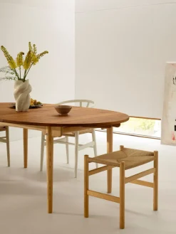 CH338 Spisebord, Teak Mix Special Edition inkl. 1 tillægsplade fra<Carl Hansen & Søn