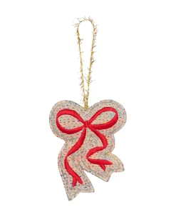 Christmas Kantha Bow Juleornament - Sløjfe fra<Sissel Edelbo Sale