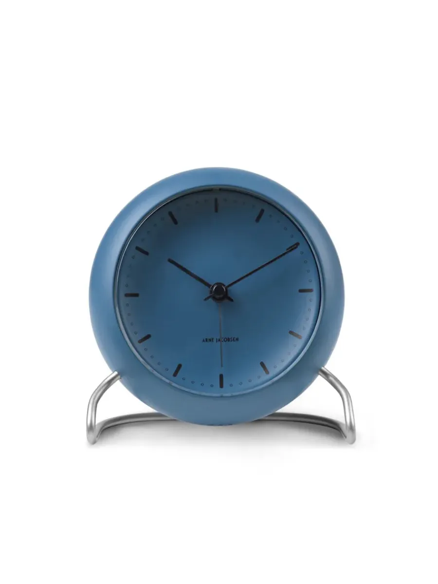 City Hall Bordur, stone blue af Arne Jacobsen<Arne Jacobsen Clocks Discount