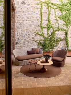 Coast Loungestol med. Swivel, umber brown fra<Cane-line Sale