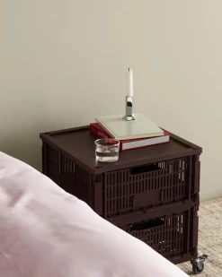 Colour Crate Large Square, Bordeaux fra<HAY Outlet