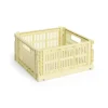 Colour Crate Medium Square, Light yellow fra<HAY Clearance