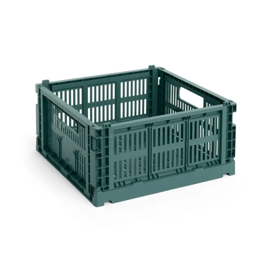 Colour Crate Medium Square, Sage green fra<HAY