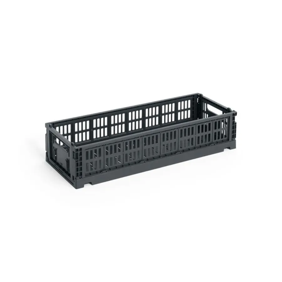Colour Crate Mini Oblong, Charcoal fra<HAY