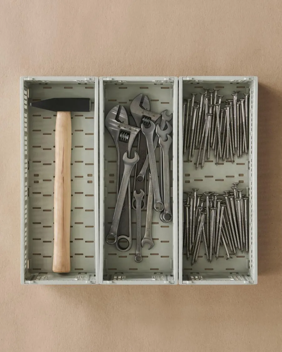 Colour Crate Mini Oblong, Charcoal fra<HAY