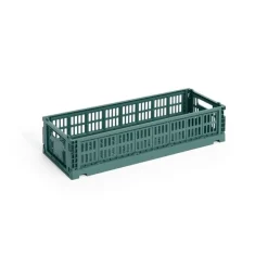 Colour Crate Mini Oblong, Dark green fra<HAY Clearance