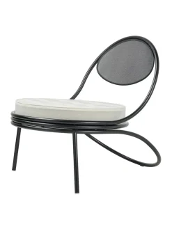 Copacabana Lounge Chair, black semi matt fra<GUBI Clearance