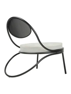 Copacabana Lounge Chair, black semi matt fra<GUBI Clearance