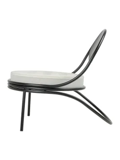 Copacabana Lounge Chair, black semi matt fra<GUBI Clearance