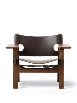 Den Spanske Stol i cognac læder, eg lys olie af Børge Mogensen<Fredericia Furniture Discount