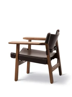 Den Spanske Stol i cognac læder, eg lys olie af Børge Mogensen<Fredericia Furniture Discount