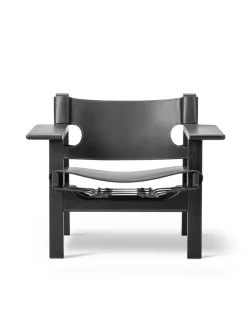 Den Spanske Stol i cognac læder, eg lys olie af Børge Mogensen<Fredericia Furniture Discount