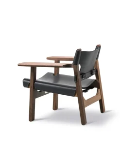 Den Spanske Stol i cognac læder, eg lys olie af Børge Mogensen<Fredericia Furniture Discount