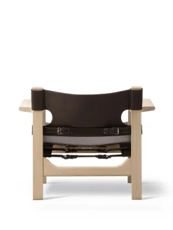 Den Spanske Stol i cognac læder, eg olie af Børge Mogensen<Fredericia Furniture Sale