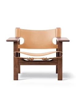 Den Spanske Stol i cognac læder, eg sæbe af Børge Mogensen<Fredericia Furniture Online