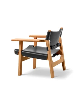 Den Spanske Stol i cognac læder, eg sæbe af Børge Mogensen<Fredericia Furniture Online