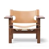 Den Spanske Stol i naturfarvet læder, valnød olie af Børge Mogensen<Fredericia Furniture Hot