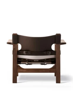 Den Spanske Stol i naturfarvet læder, valnød olie af Børge Mogensen<Fredericia Furniture Hot