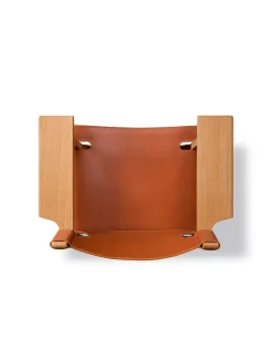 Den Spanske Stol i naturfarvet læder, eg sæbe af Børge Mogensen<Fredericia Furniture Sale