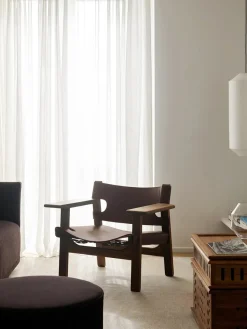 Den Spanske Stol i naturfarvet læder, eg sæbe af Børge Mogensen<Fredericia Furniture Sale