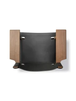 Den Spanske Stol i sort læder, eg sæbe af Børge Mogensen<Fredericia Furniture Sale