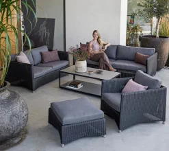 Diamond 3 pers Sofa inkl. hynde fra<Cane-line Online