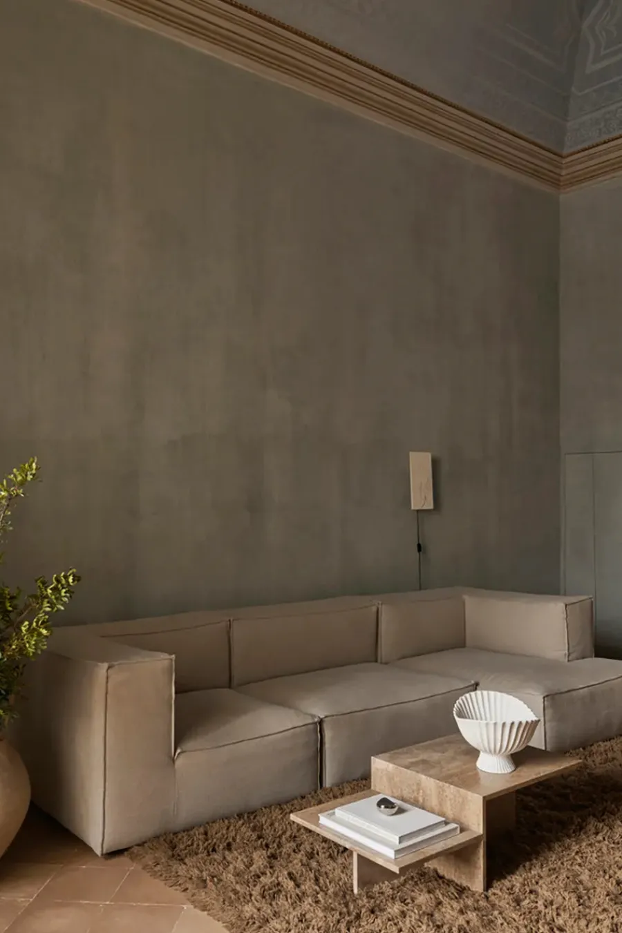 Distinct Coffee Table, Travertine fra<Ferm Living Best