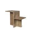 Distinct Side Table, Dark Brown Travertine fra<Ferm Living Best