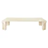 Doric Coffee Table 140 x 80 cm, Neutral White Travertine fra<GUBI Sale