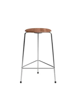 Dot Barstol, valnød finer af Arne Jacobsen<Fritz Hansen