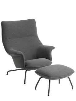 Doze Lounge Chair inkl. Fodskammel, cognac refine leather fra<Muuto