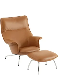 Doze Lounge Chair inkl. Fodskammel, ocean 80 fra<Muuto Online
