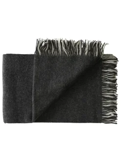 Drejø Plaid, grey mix fra<Silkeborg Uldspinderi Discount