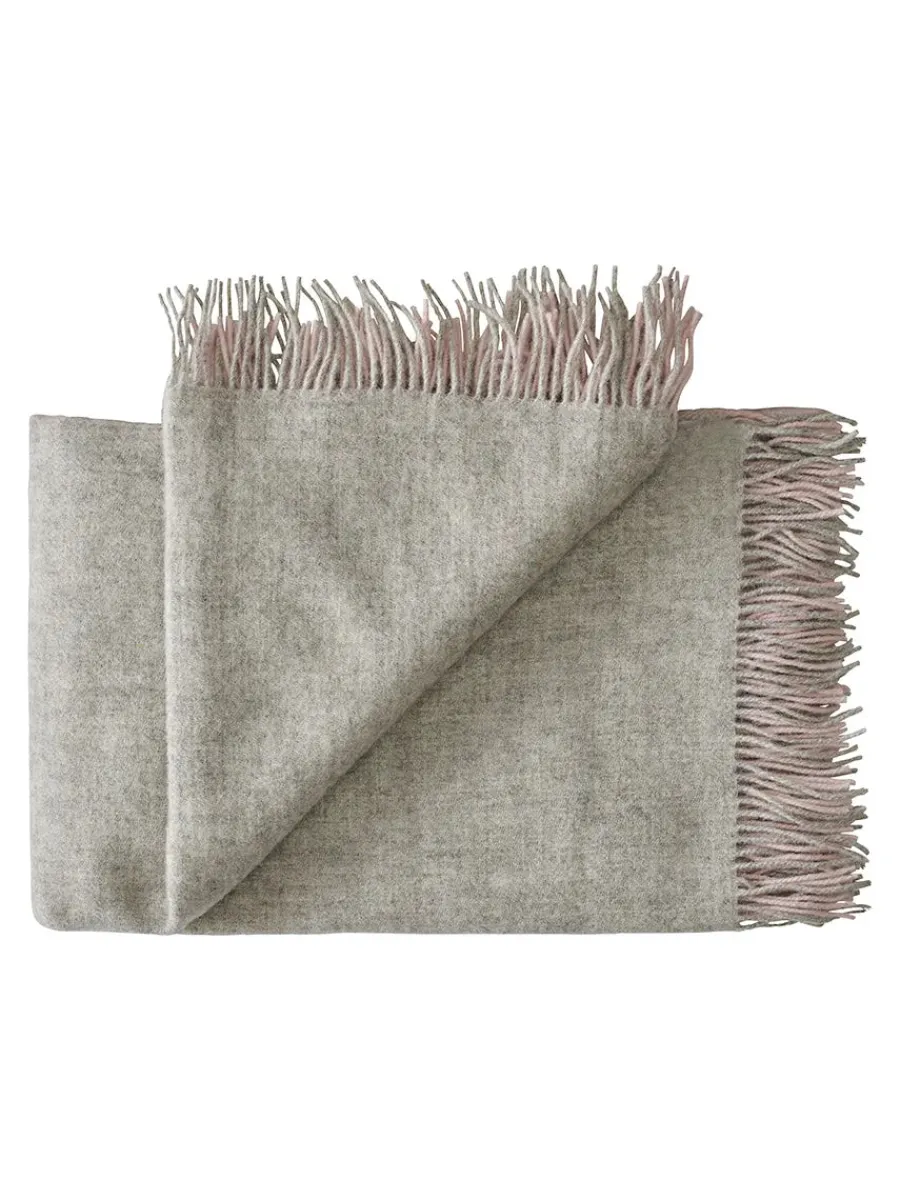 Drejø Plaid, rosa fra<Silkeborg Uldspinderi