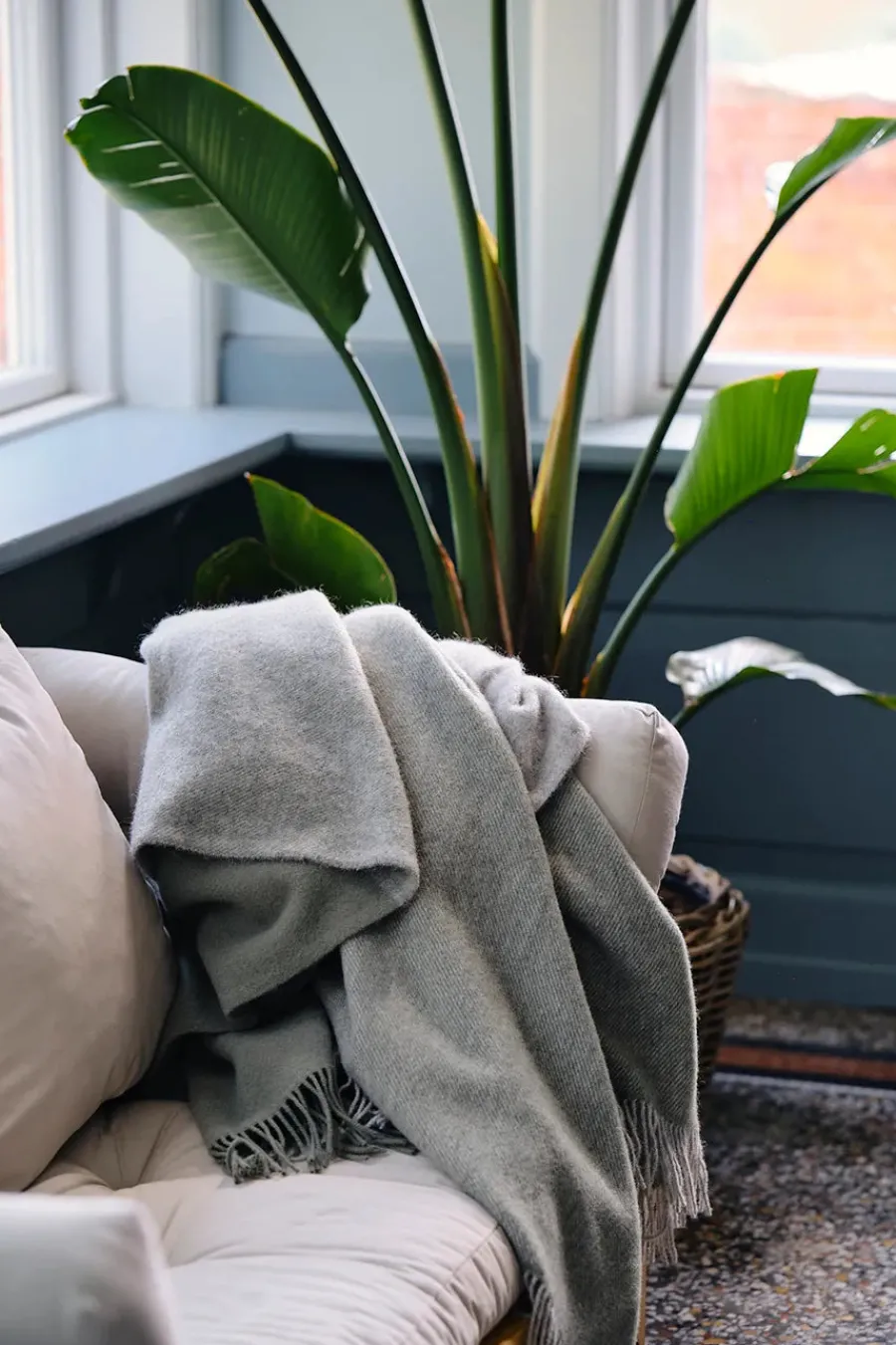 Drejø Plaid, rosa fra<Silkeborg Uldspinderi