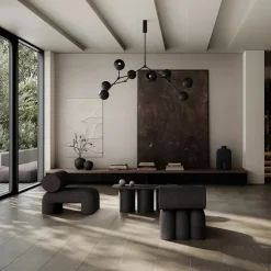 Drop Chandelier Globe, Burned Black fra<101 Copenhagen Hot